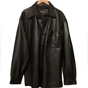 Men's Ambition Shirt Style Leather Jacket